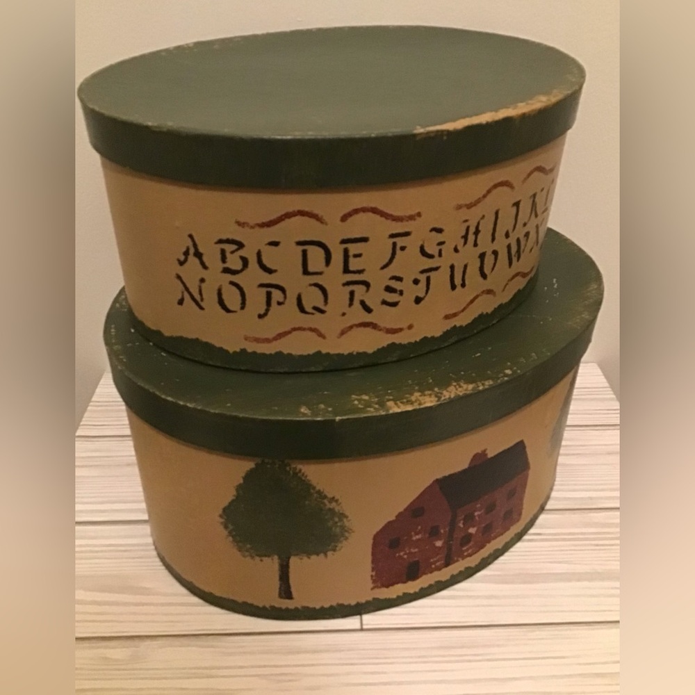 Distressed Hand Painted Vintage Style Box Bundle